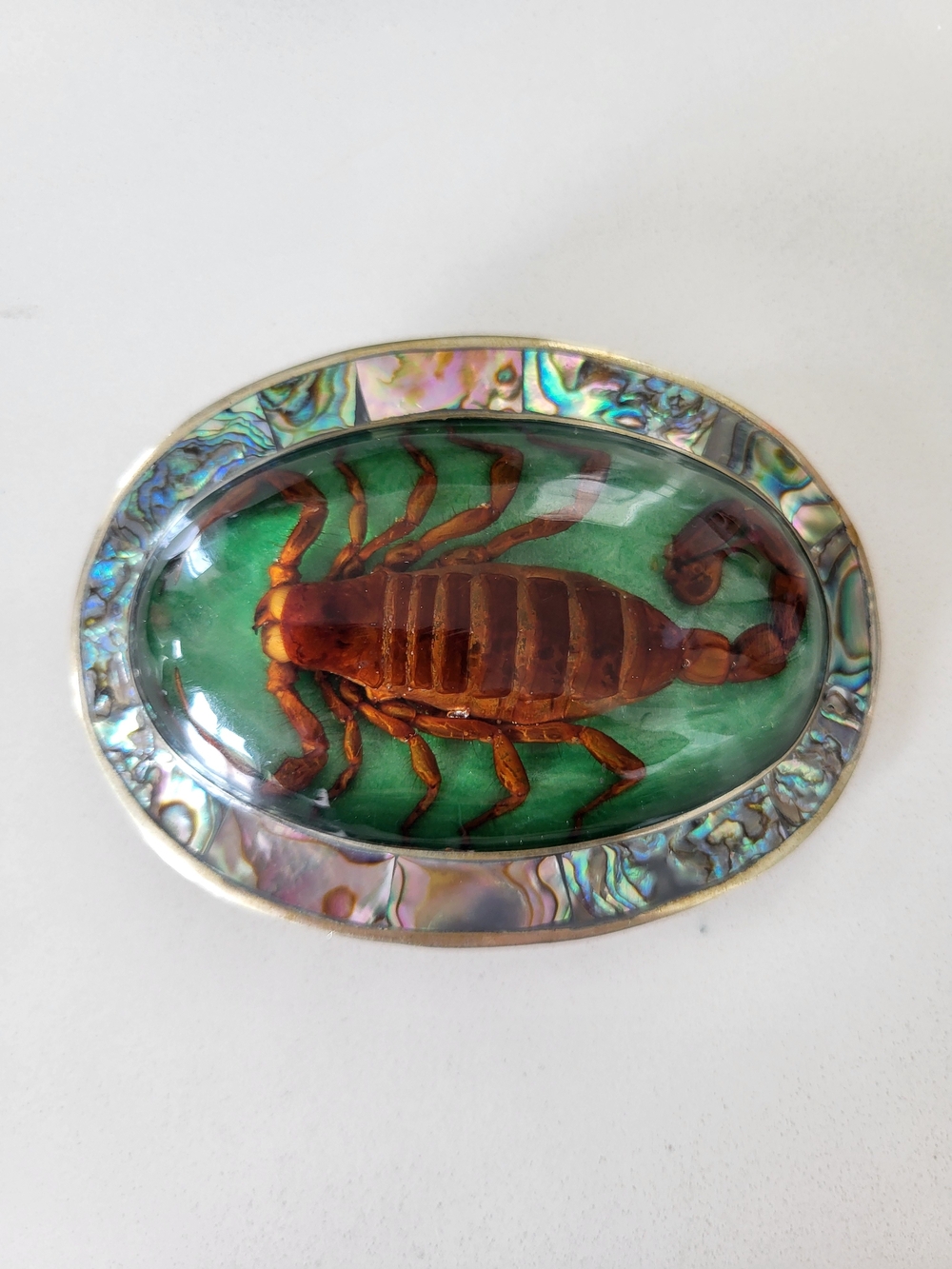 3/$30 Vintage Silver Scorpion Belt Buckle